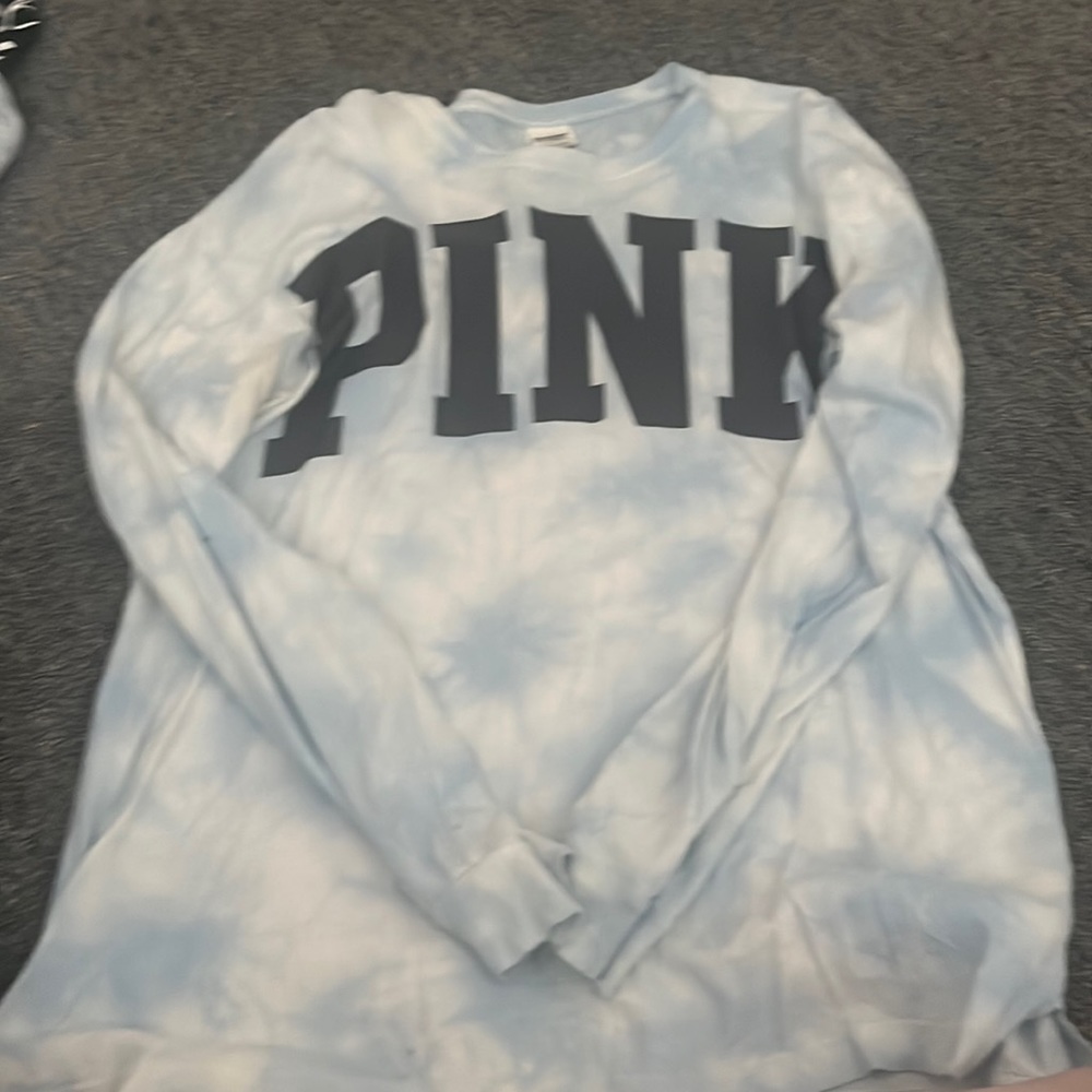 Pink tie dye long sleeve